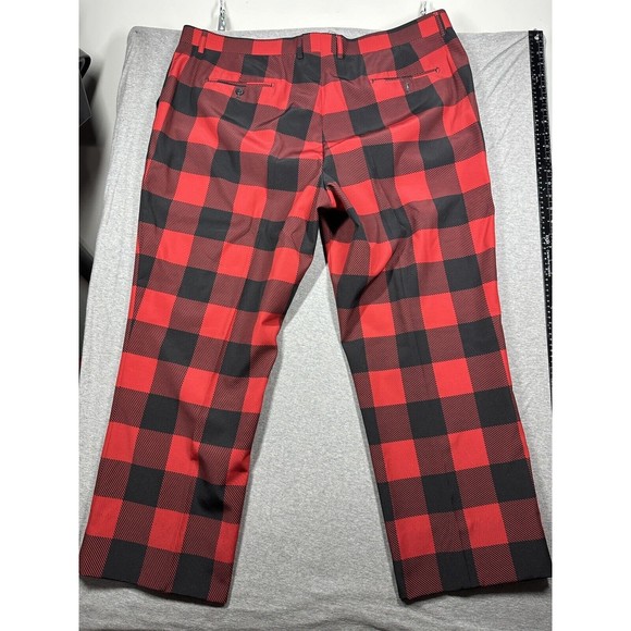 Shinesty The Red &‎ Black Men's Suit Christmas Blazer Pants Size 52 Jacket 44x29 - Picture 11 of 16